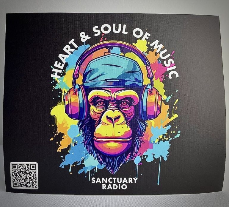 HEART SOUL OF MUSIC BLACK MOUSE MAT