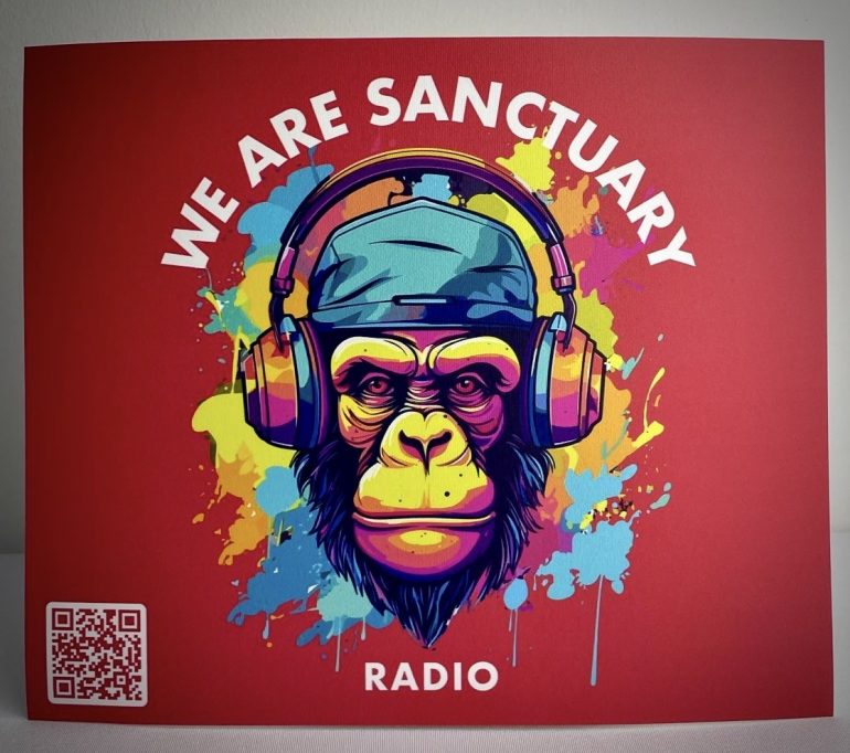 WE ARE SANCTUARY RED MOUSE MAT