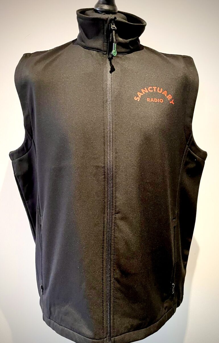 black unisex gillet front
